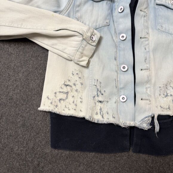 Free People Double Weave Women’s Size XS Denim Jacket - Picture 11 of 11